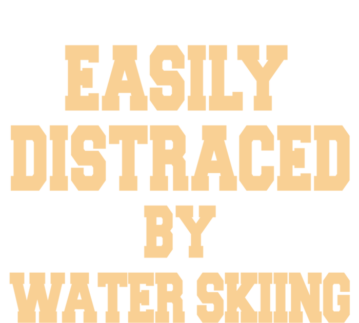 Easily Distraced By Water Skiing Gift Ladies Long Sleeve Shirt