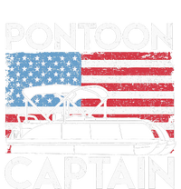 Patriotic Pontoon Captain Us American Flag Funny Boat Owner Coaster