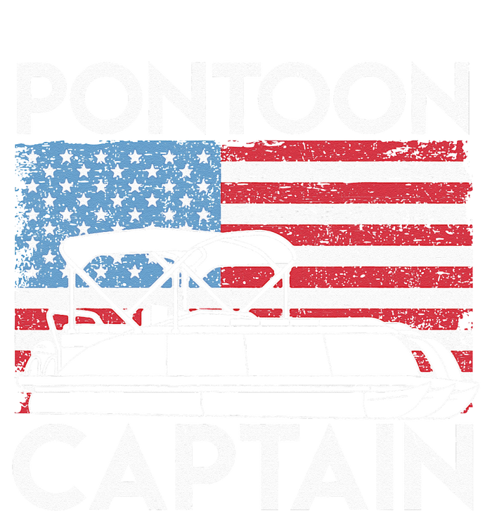 Patriotic Pontoon Captain Us American Flag Funny Boat Owner Coaster