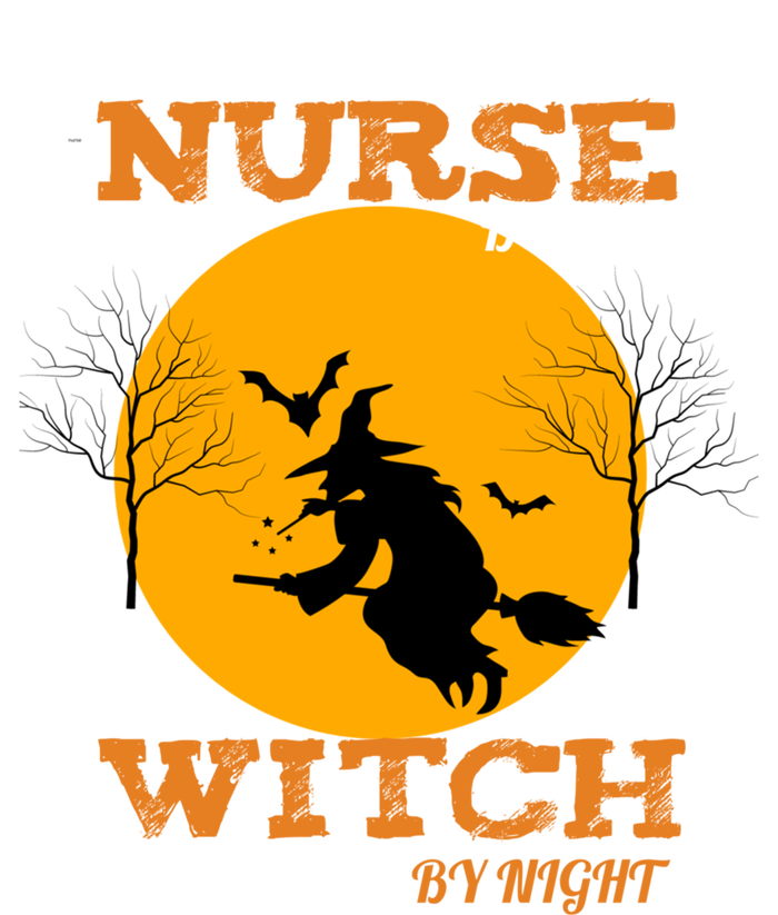 Nurse By Day Witch By Night Funny Nurse Halloween Gift Doggie Tank