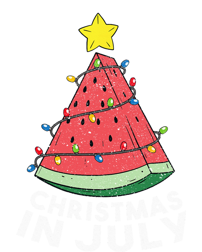 Christmas In July Summer Watermelon Xmas Tree T-Shirt