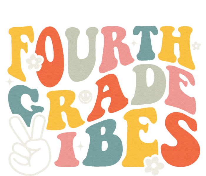 Fourth Grade Vibes 4th Grade Team Retro 1st Day Of School T-Shirt