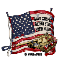 World Of Tanks 4th Of July Bold Bright Brave Collection Cooling Performance Crew T-Shirt