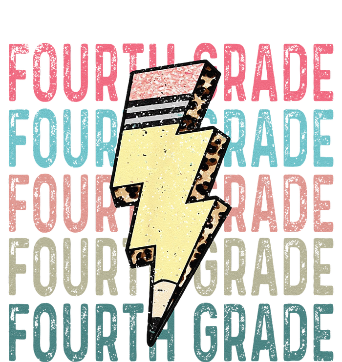 Fourth Grade Lightning Bolt Pencil Retro Teacher Girls Tall Sweatshirt