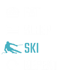 Eat Sleep Ski Repeat Skiing Funny Gift T-Shirt