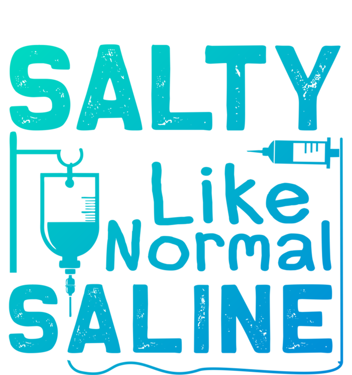 Salty Like Normal Saline Funny Nurse Gift Pom Pom 12in Knit Beanie