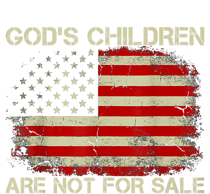 Gods Children Are Not For Sale American Flag Vintage Dry Zone Grid Polo