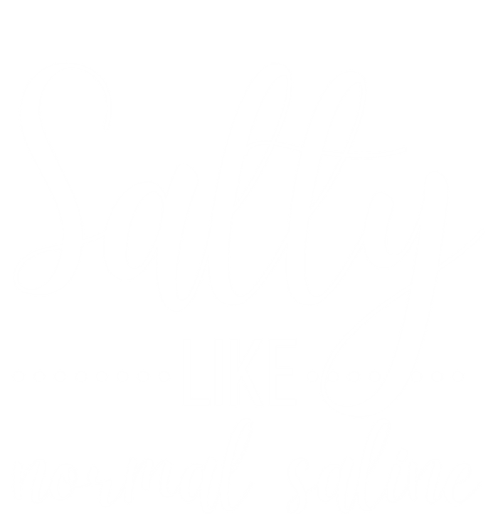 Salty Like Normal Saline Nurse Nursing Student Life Fun Gift Pom Pom 12in Knit Beanie