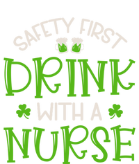 Shamrock Safety First With A Nurse St Patrick`S Day Gift T-Shirt