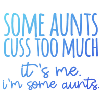 Some Aunt Cuss Too Much Im Some Aunts Tee Cute Gift Striped Beanie with Solid Band