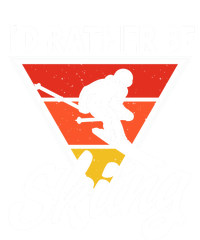 Id Rather Be Skiing Retro Vintage Ski Winter Skier Meaningful Gift Button