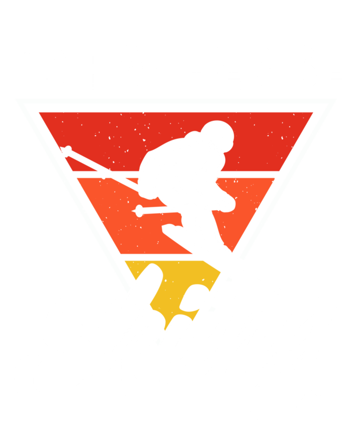 Id Rather Be Skiing Retro Vintage Ski Winter Skier Meaningful Gift Button