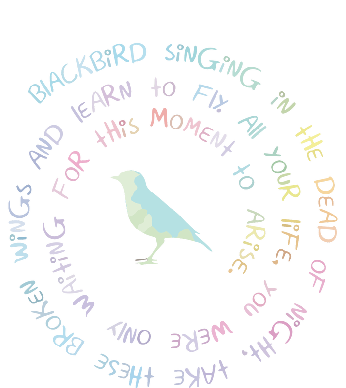 Blackbird Singing In The Dead Of Night Bird Lyrics Hoodie