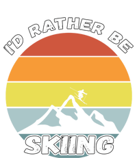 Id Rather Be Skiing Retro Vintage Skier Cool Gift Mousepad