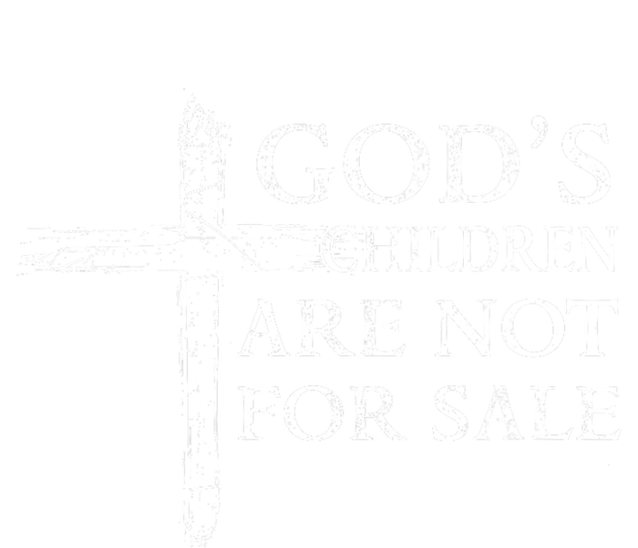 Womens Gods Children Are Not For Sale Cross Christian Ladies PosiCharge Competitor Racerback Tank