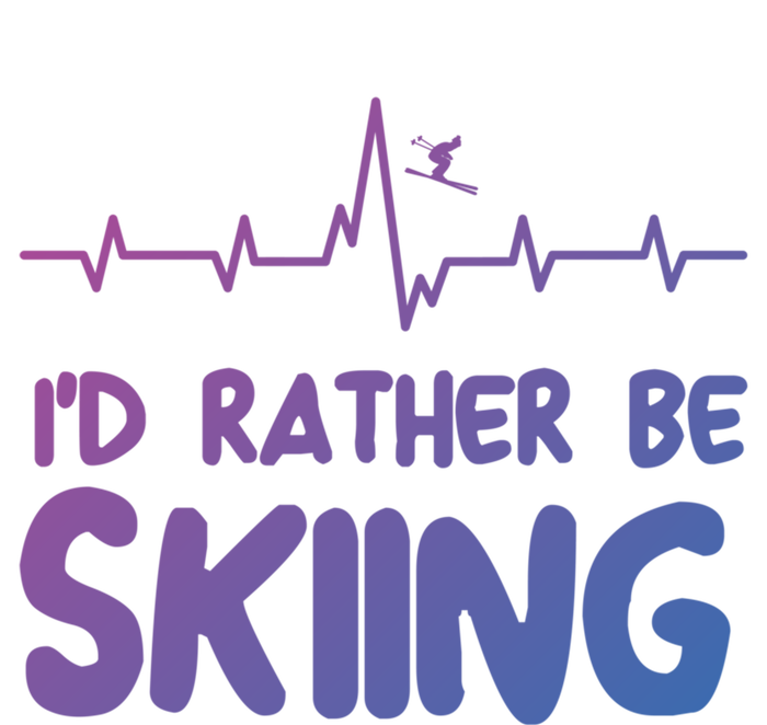 Id Rather Be Skiing Skier Gift T-Shirt