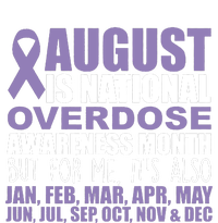 August Is National Overdose Awareness Month Purple Ribbon Ladies Essential Flowy Tank