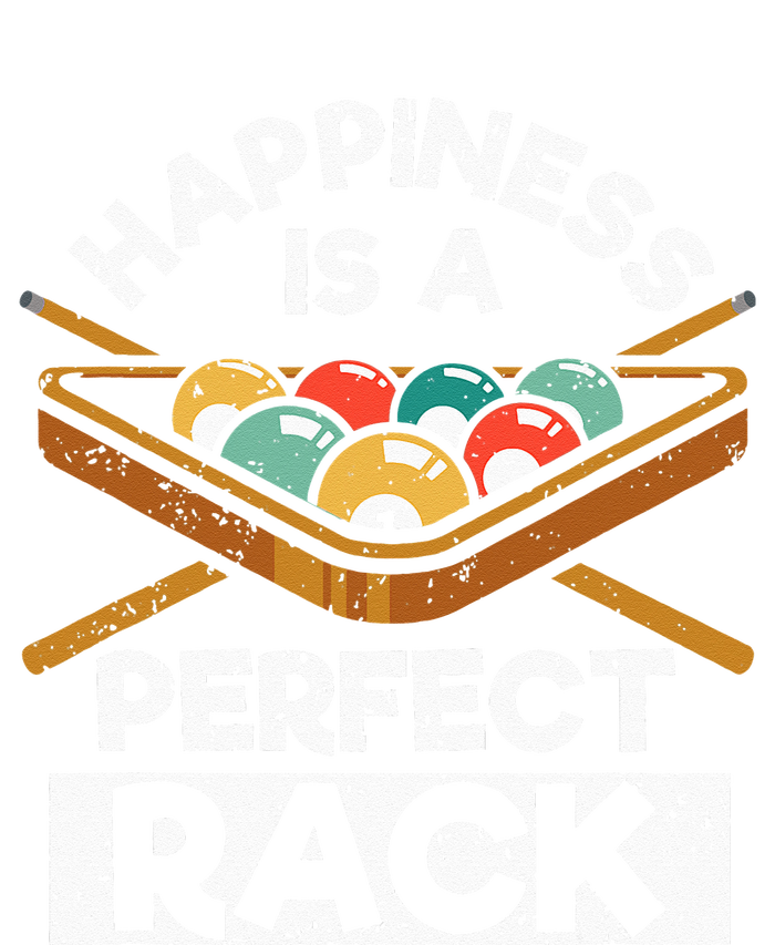 Happiness Is A Perfect Rack Funny Pool Billiard Player Long Sleeve Pajama Set