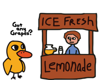 Ice Fresh Lemonade Got Any Grapes Duck Funny Ice Fresh T-Shirt