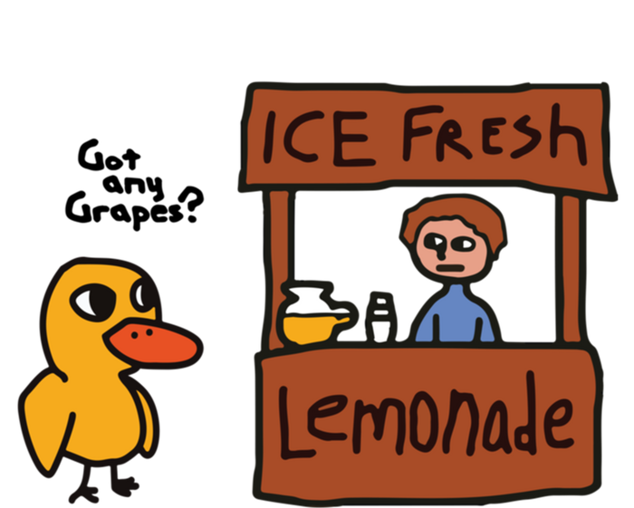 Ice Fresh Lemonade Got Any Grapes Duck Funny Ice Fresh T-Shirt