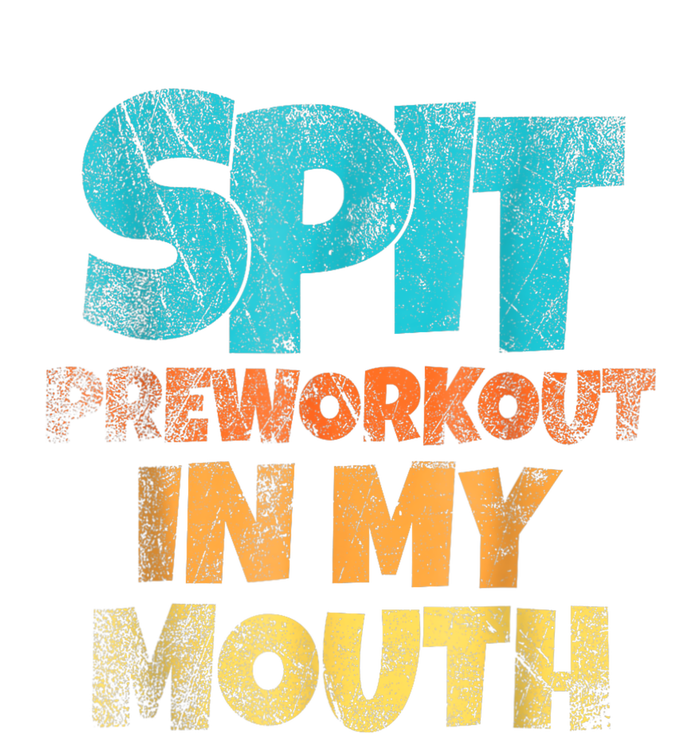 Spit Preworkout In My Mouth Vintage Distressed Funny Gym Full-Length Apron With Pockets