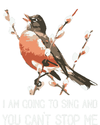 Red Robins Singing Warning Im Going To Sing Bird Lover Button