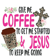 Give Me Coffee To Get Me Started And Jesus To Keep Me Going Kati - Camo Knit Beanie