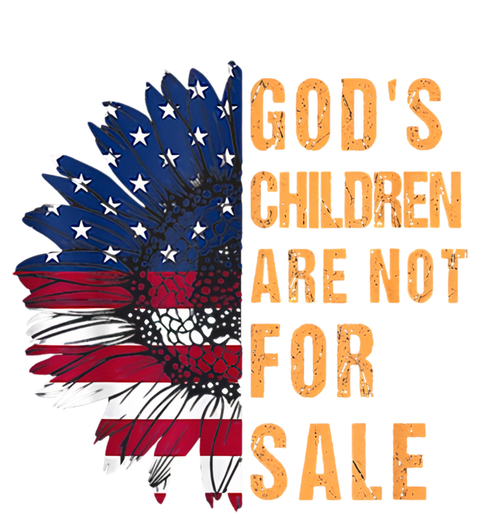 Gods Children Are Not For Sale Sunflower USA Flag Sunflower Daily Commute Backpack