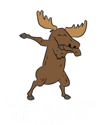 Dabbing Moose Alaska Is Calling And I Must Go Alaska Moose Gift Kids Tie-Dye T-Shirt