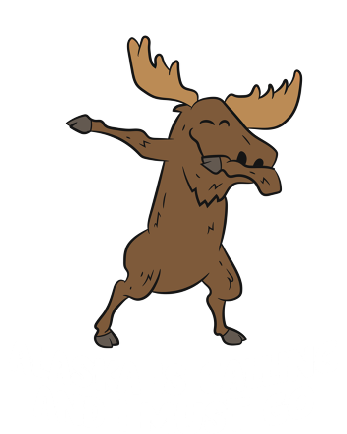 Dabbing Moose Alaska Is Calling And I Must Go Alaska Moose Gift Kids Tie-Dye T-Shirt