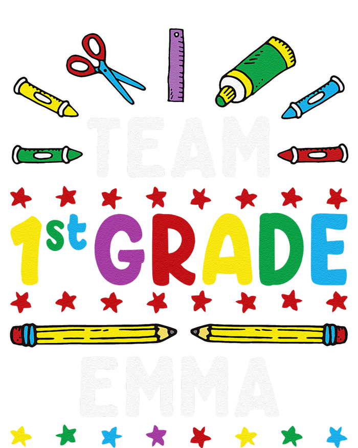 First Day Of School Team 1st Grade Emma Funny Group T-Shirt