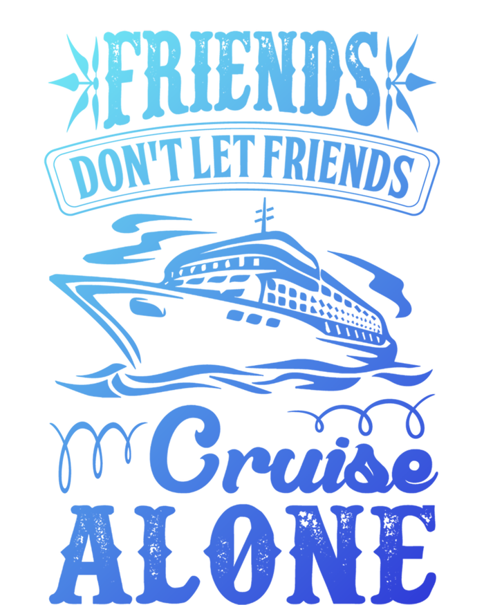 Friends Dont Let Cruise Alone Beach Summer Vacation Cute Gift Sustainable Knit Beanie