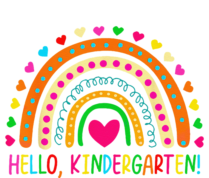 Happy First Day Of School Hello Kindergarten Teacher Rainbow T-Shirt