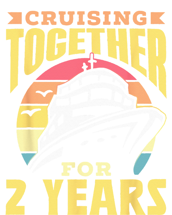 Cruising Together For 2 Years Marriage Cruise Anniversary T-Shirt