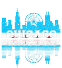 Chicago Illinois Flag City Skyline Chi Town Pride City Flag Women's T-Shirt