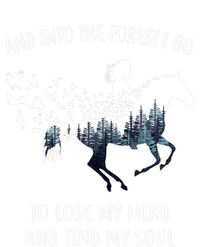 Horse Into The Forest I Go Horse Riding Funny Gift Insulated Varsity Jacket