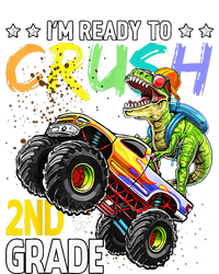 Im Ready To Crush 2nd Grade Dinosaur First Day Of School Cropped Pullover Crew