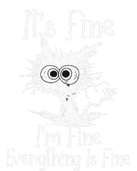 Its Fine Im Fine Everything Is Fine Funny Cat Kids T-Shirt