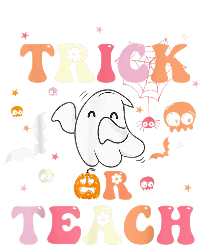 Trick Or Teach Vintage Teacher Halloween Costume Cute Ghost Tank Top