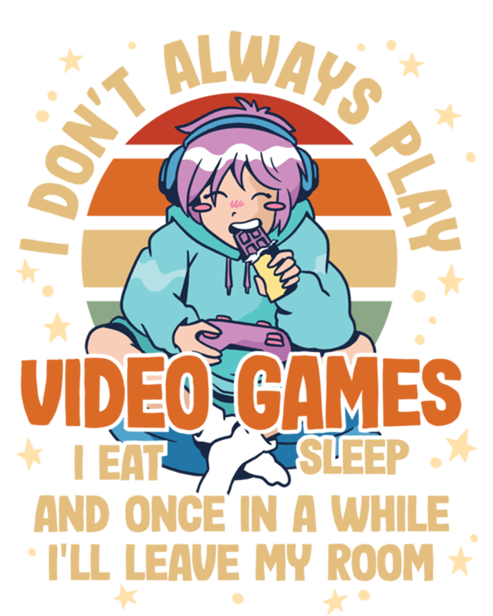 I Dont Always Play Video Games Funny Gamer Design Funny Gift Stripe Pom Pom Beanie