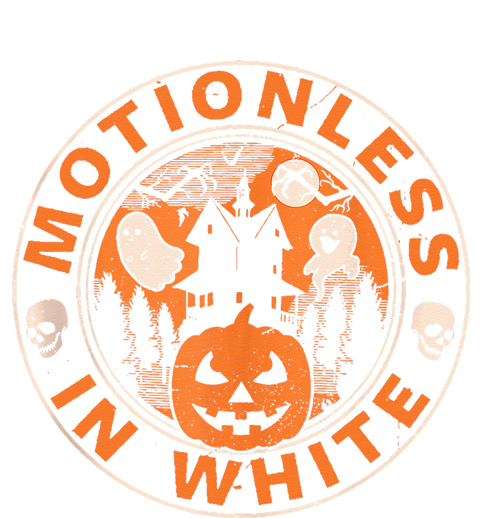 Halloween Pumpkin Scary Funny Motionlesses In White T-Shirt