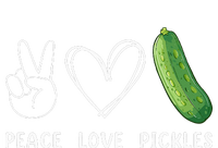 Peace Love Pickles Retro Pickles Lover Food Lover Coaster