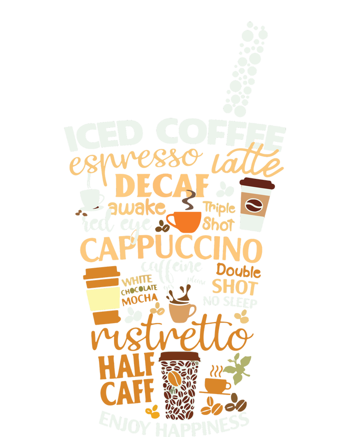 Iced Coffee Cup Coffee Lover But First Coffee Espresso Latte Hoodie