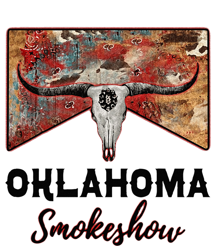 Boho Bull Skull Cow Print Oklahoma Smokeshow Western Country Beer Stein