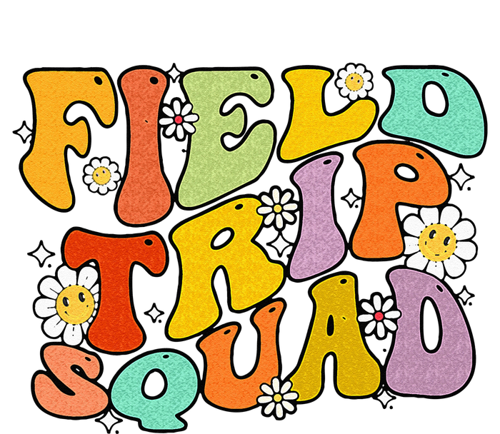 Field Trip Squad Hippie Kids Retro Groovy Field Day Teachers T-Shirt