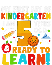 Im 5 Ready To Learn My First Day Of School Kindergarten Cooling Performance Crew T-Shirt