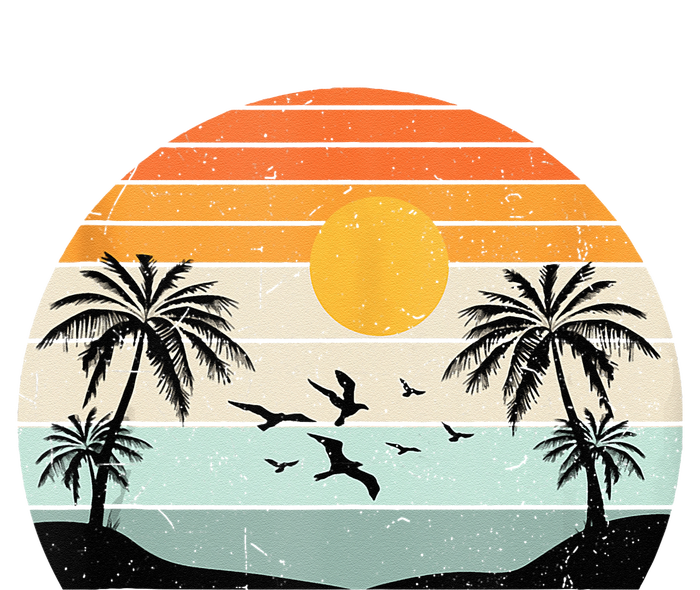 Palm Trees Summer Vacation Beach Sunshine Summer Retro Gifts Women's T-Shirt