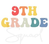 9th Grade Squad Retro Groovy Vintage First Day Of School T-Shirt