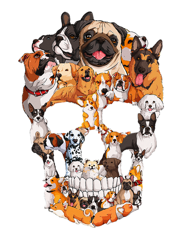 Dog Skull dogs paw lover Halloween costume T-Shirt