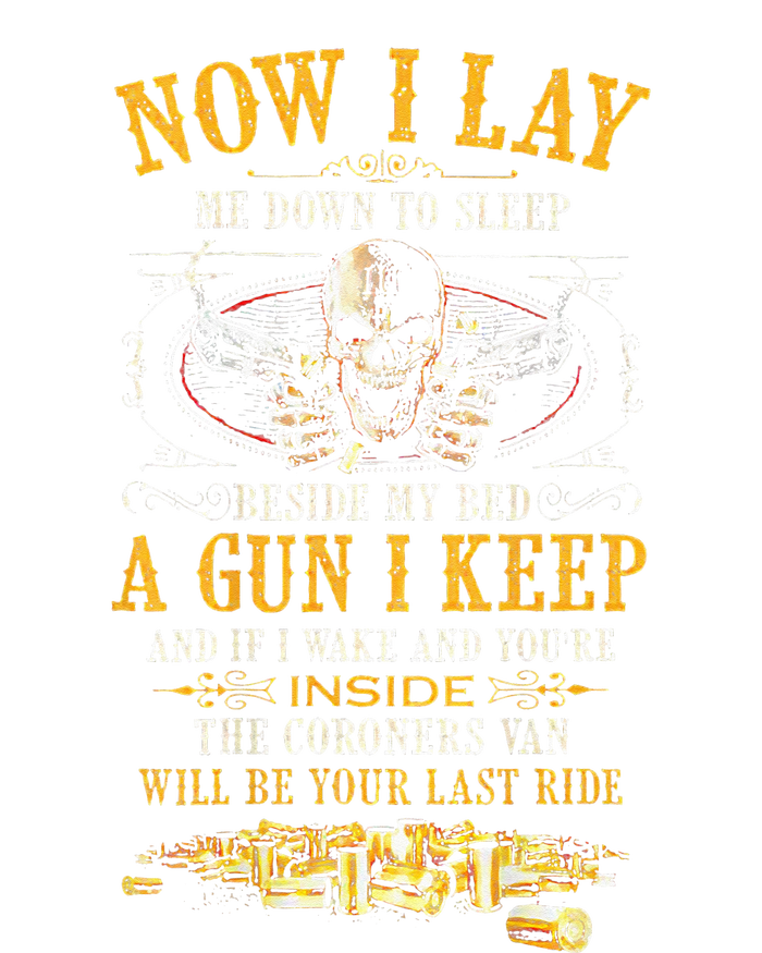 Now I Lay Me Down To Sleep Beside My Bed A Gun I Keep V-Neck T-Shirt